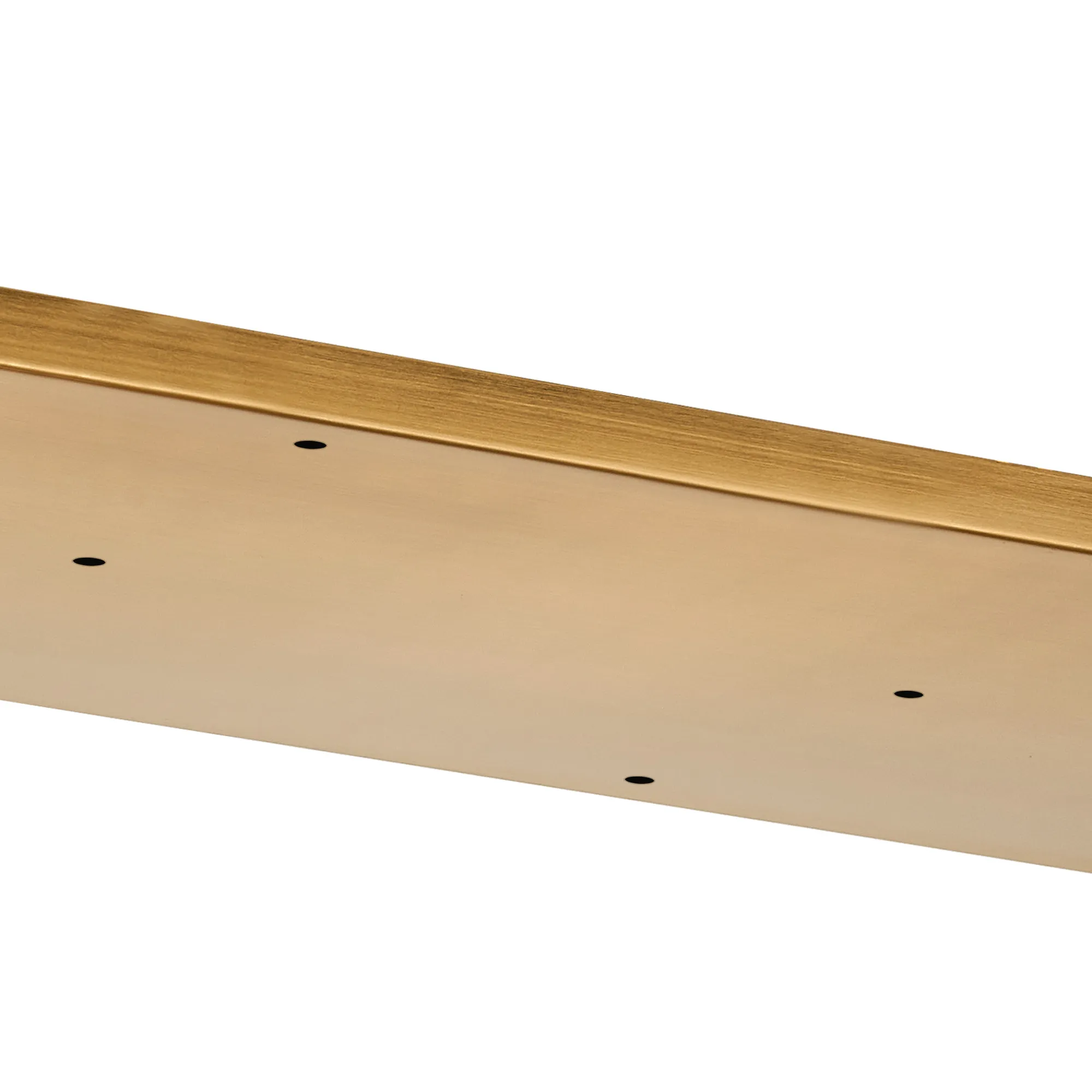 Hayes 12 Hole 1100mm x 400mm Linear Rectangle Ceiling Plate Brass D0889BR  Deco Hayes Brass